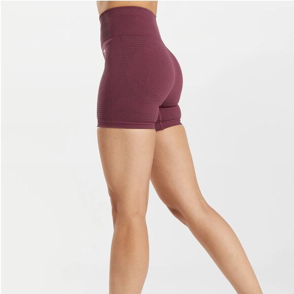 GYMSHARK the Vital Stretch Shorts in Maroon Women's Size Small - Picture 2 of 13